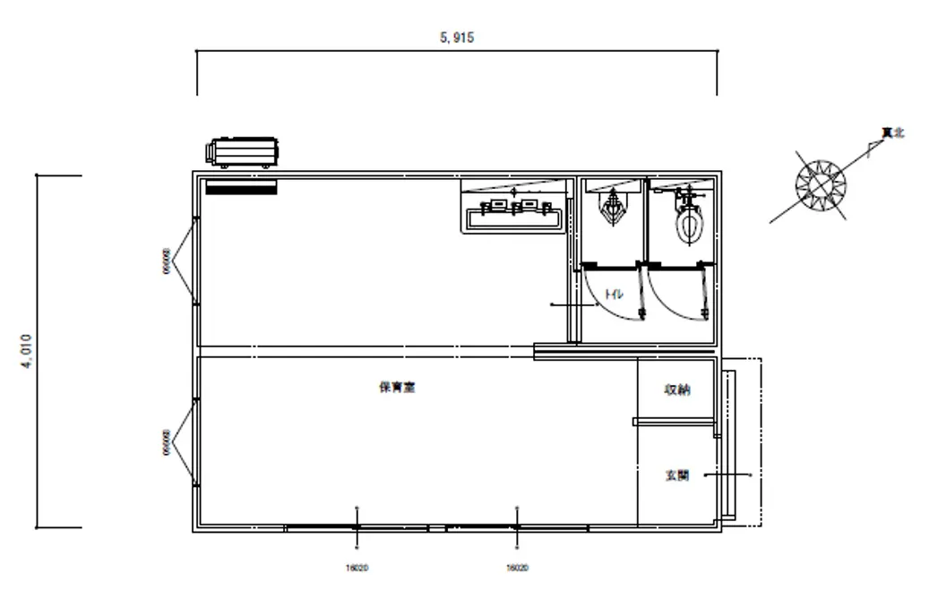 丹波山村村営保育所増築PJ　平面図